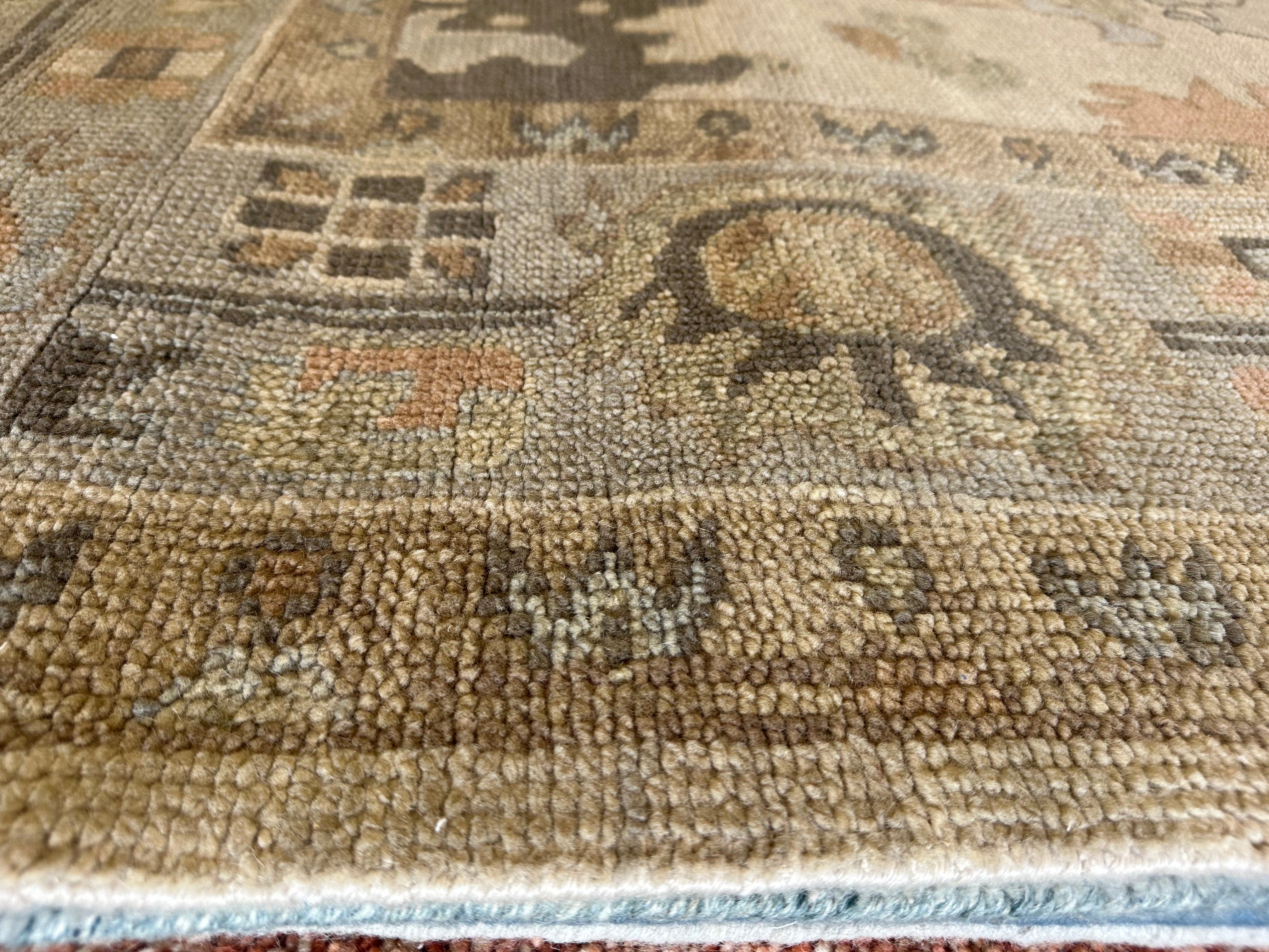 Deanna B. Tomasetta 9x12 Grey Hand-Knotted Oushak Rug