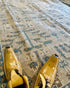 Ian Schrager 9.3x11.9 Tan Hand-Knotted Oushak Rug