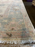 Nika King 9x12.3 Cream Hand-Knotted Oushak