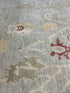 Lilin Lace 8.9x12.3 Light Green Hand-Knotted Oushak Rug