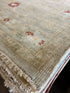Lilin Lace 8.9x12.3 Light Green Hand-Knotted Oushak Rug