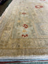 Lilin Lace 8.9x12.3 Light Green Hand-Knotted Oushak Rug