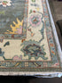 Marisela Zumbado 8x9.9 Multi Color Hand-Knotted Oushak Rug