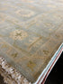Eva Anderson 9x13 Light Blue Hand-Knotted Oushak Rug