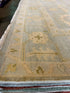 Eva Anderson 9x13 Light Blue Hand-Knotted Oushak Rug