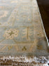 Eva Anderson 9x13 Light Blue Hand-Knotted Oushak Rug