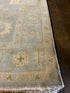 Eva Anderson 9x13 Light Blue Hand-Knotted Oushak Rug