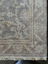 Lillian Muller 4x6 Hand-Knotted Grey & Light Rust Turkish Oushak