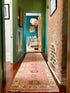 Tara Reid 2.6x10 Pink Hand-Knotted Oushak Runner Rug