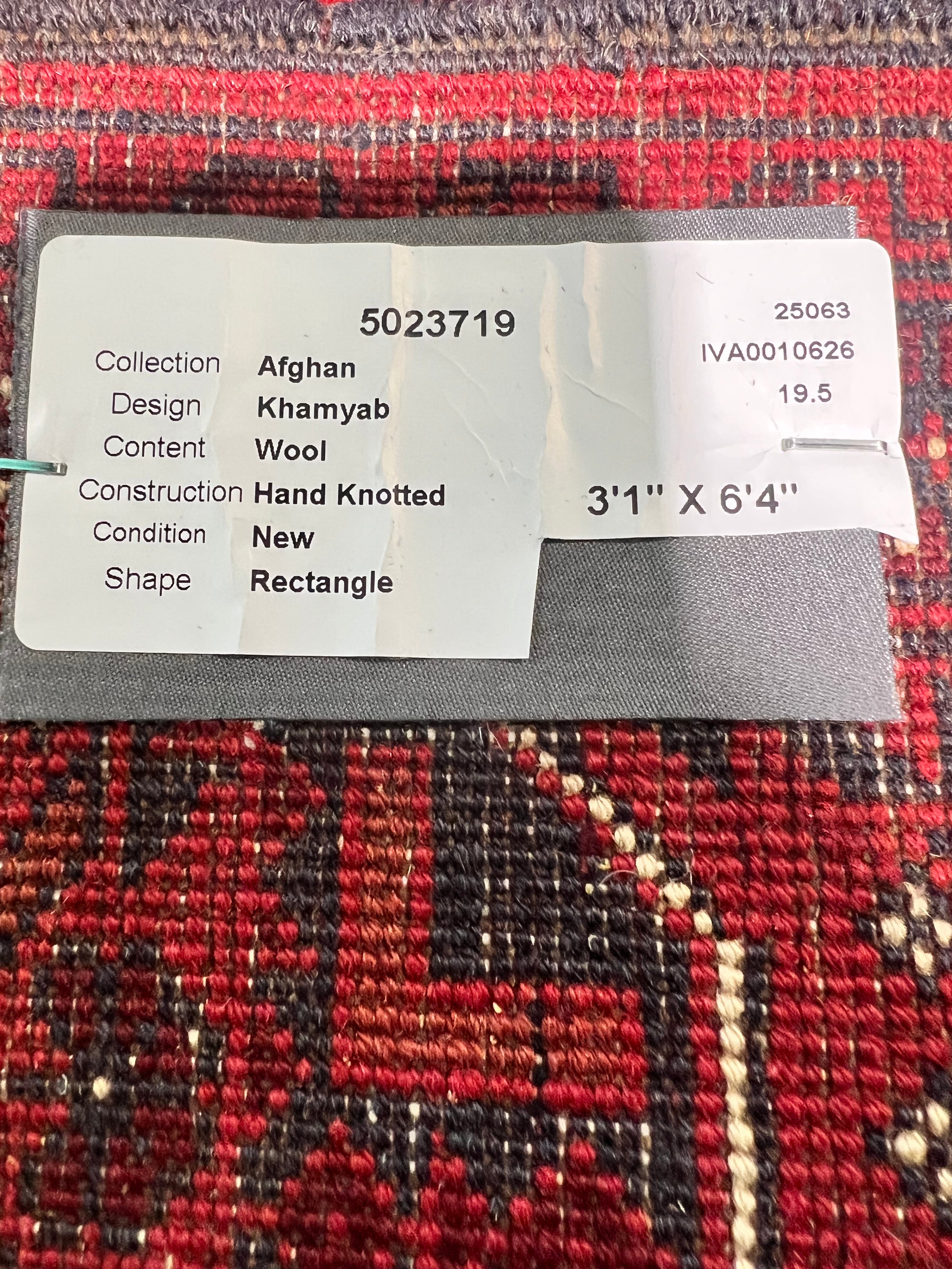 Melissa Arcaro 3.1x6.4 COLOR Afghani Khamyab Rug