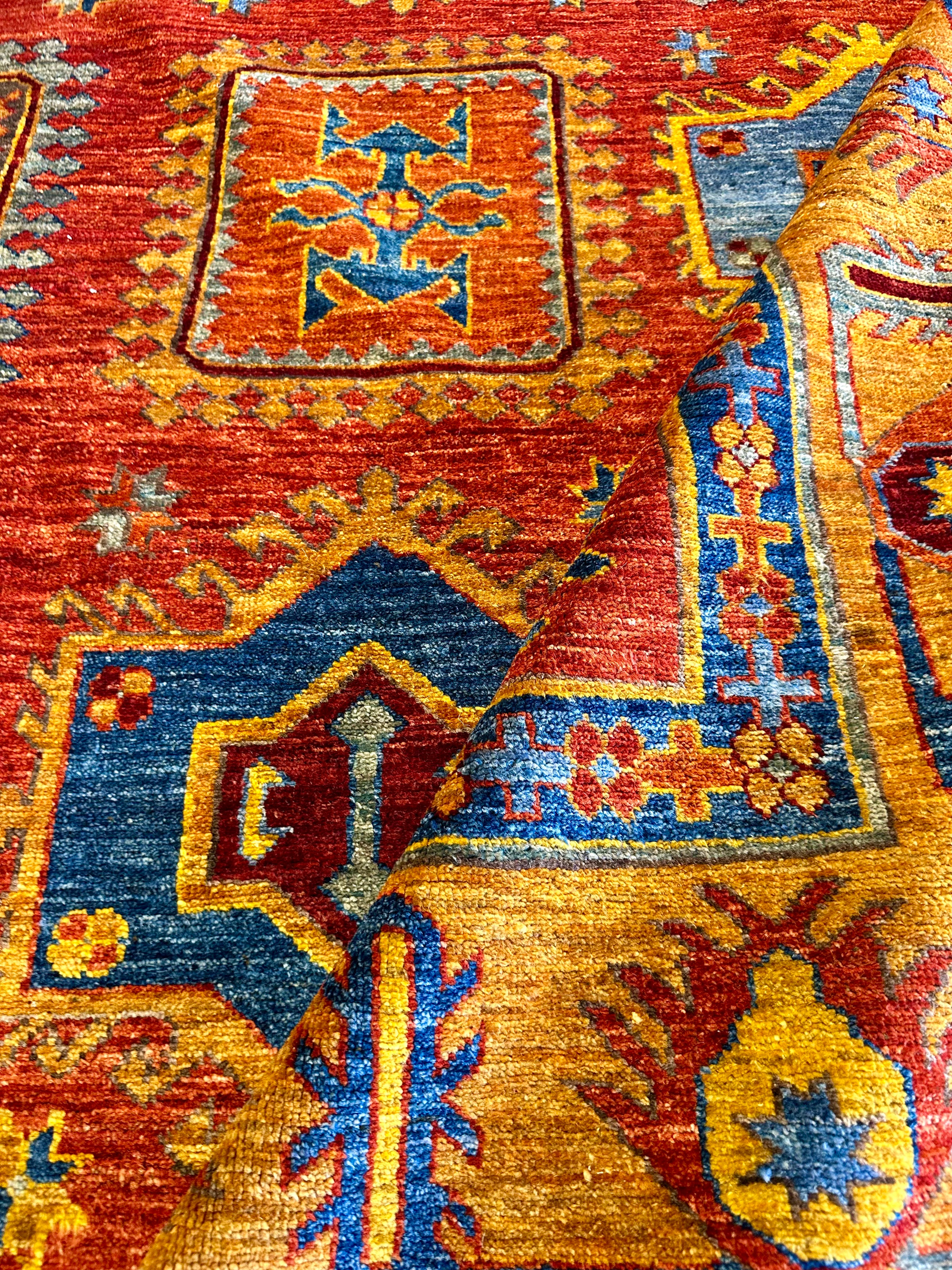 Jody Lee Lipes 9x12.9 Orange Hand-Knotted Humna Rug
