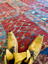 Caroline Sackler 9.1x10.10 Red Hand-Knotted Humna Rug