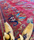 Debbie Pelt 9x11.9 Red Hand-Knotted Nomadic Caucasian Humna Wool Rug