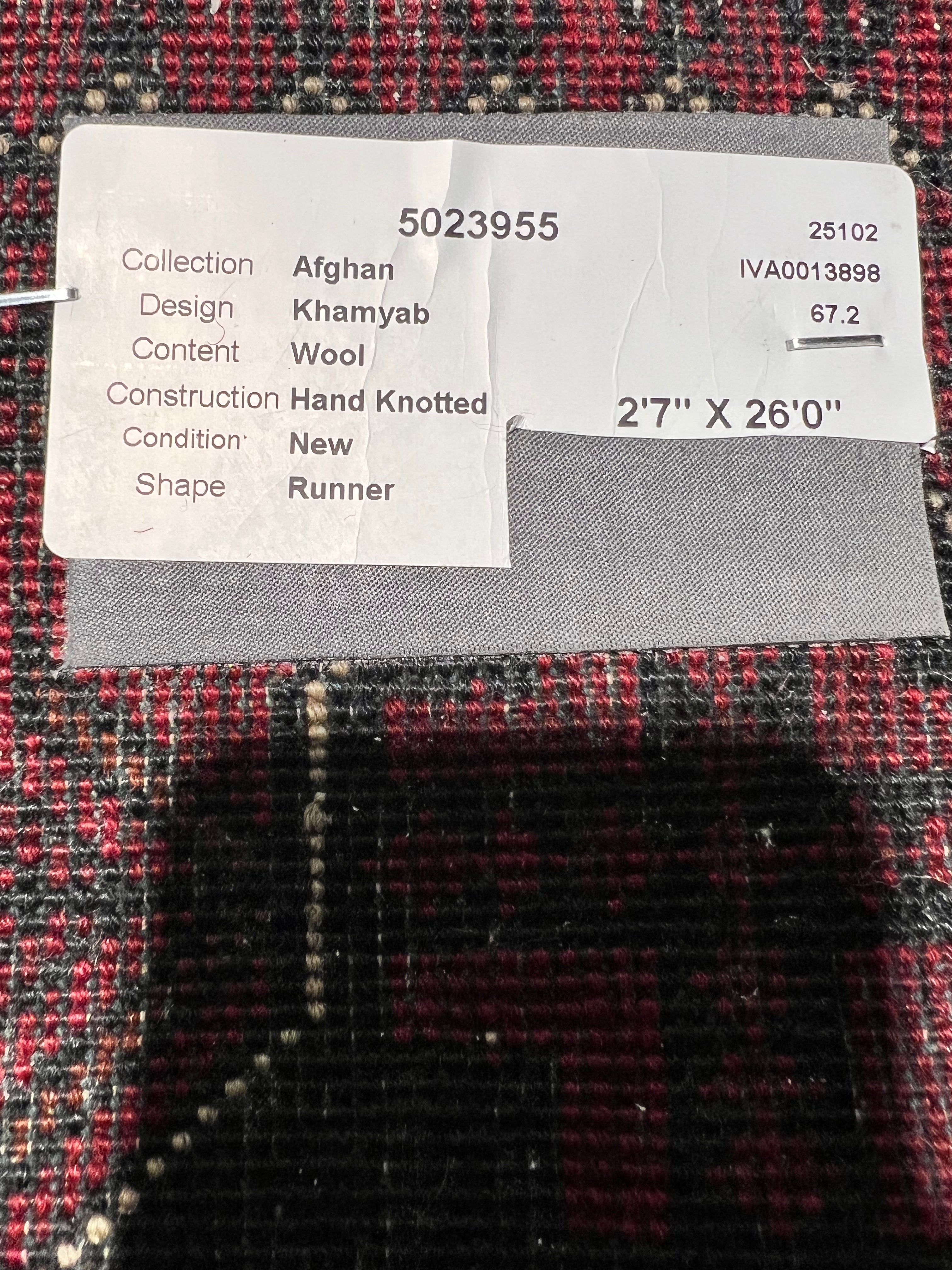 Elise Avellan 2.7x26 COLOR Afghani Khamyab Runner