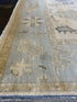 Carole Keen 8x9.9 Light Blue Hand-Knotted Oushak Rug