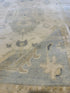 Carole Keen 8x9.9 Light Blue Hand-Knotted Oushak Rug