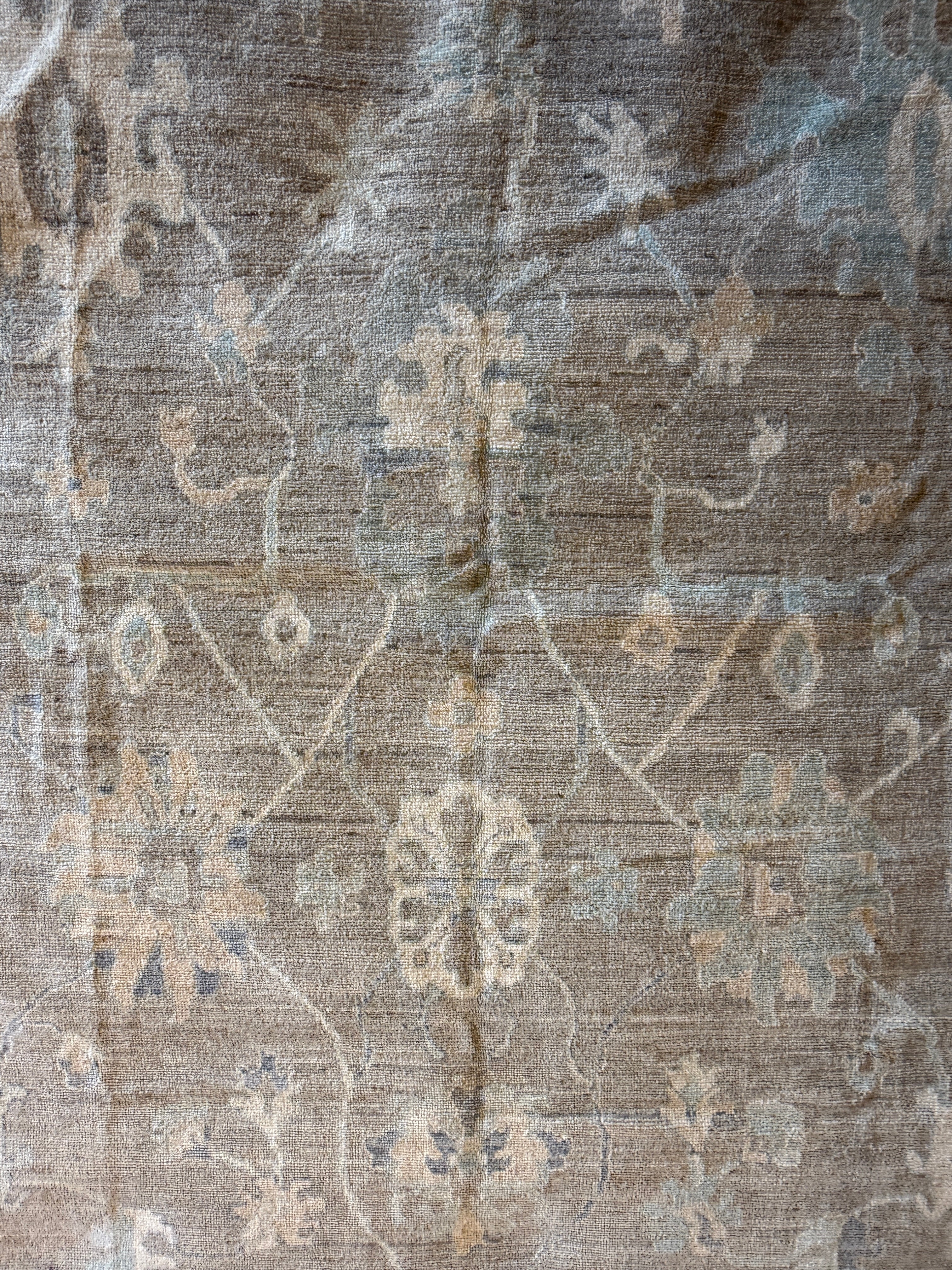 Rivers Spencer 10.1x13.10 Blue Afghani Whitewashed Oushak