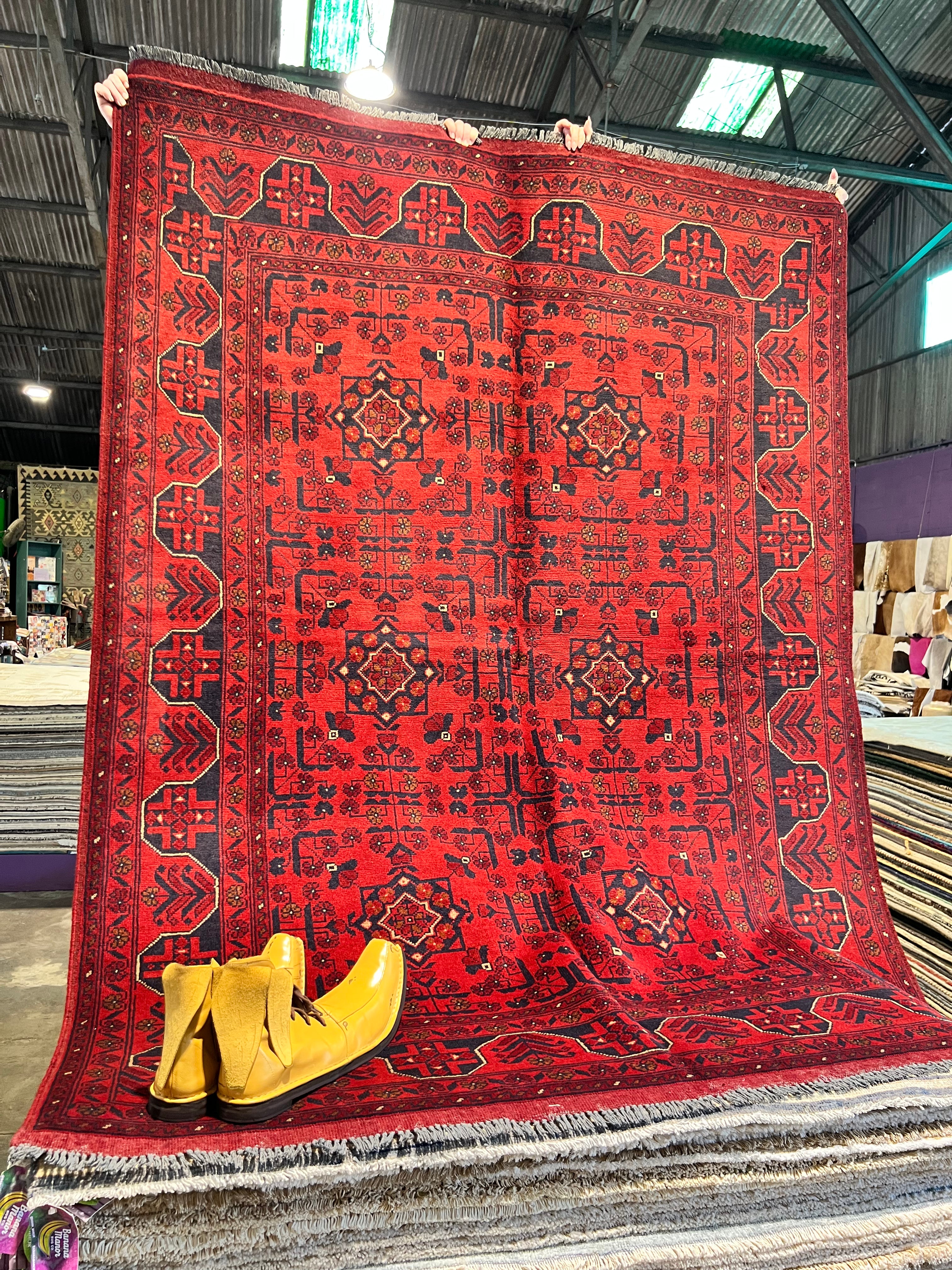 Jordan Ladd 5.6x7.5 COLOR Afghani Khal Muhammad Rug