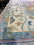 Alabama Barker 8x10 Pink Hand-Knotted Oushak Rug