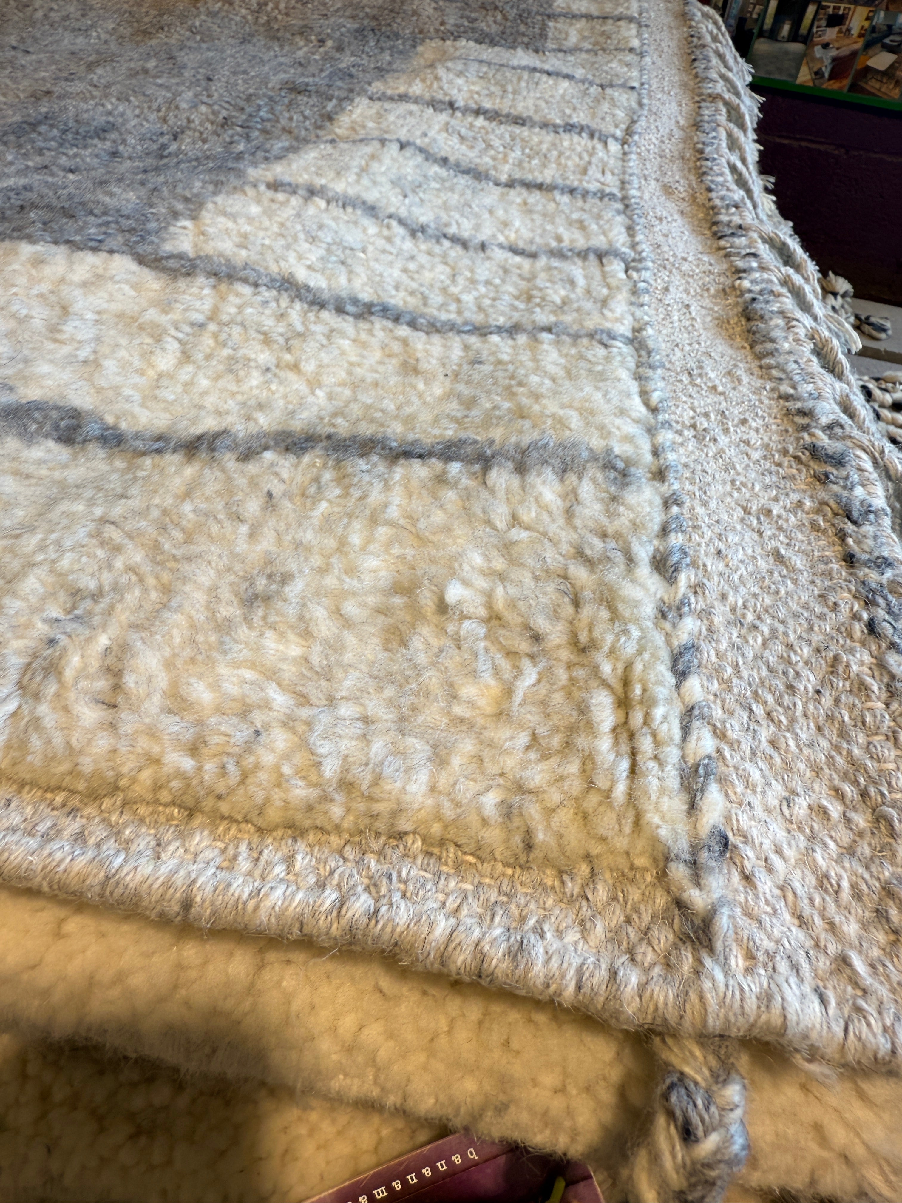 Esmee 4.3x6.3 Grey Modern Hand Knotted