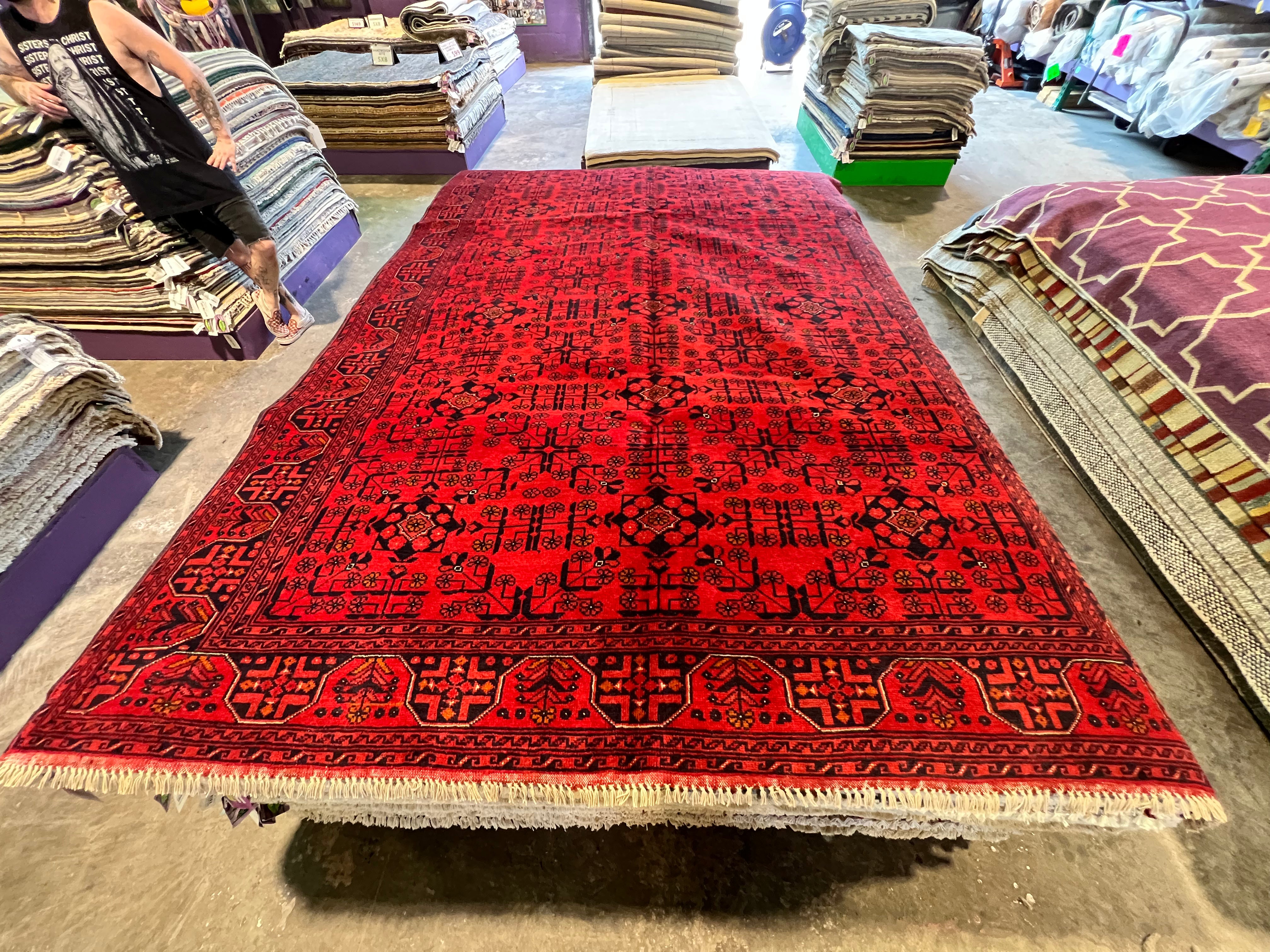 Lana Frank 6.5x9.6 COLOR Afghani Khal Muhammad Rug