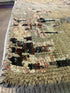 Aya 4.9x7.6 Beige & Tan Hand Knotted