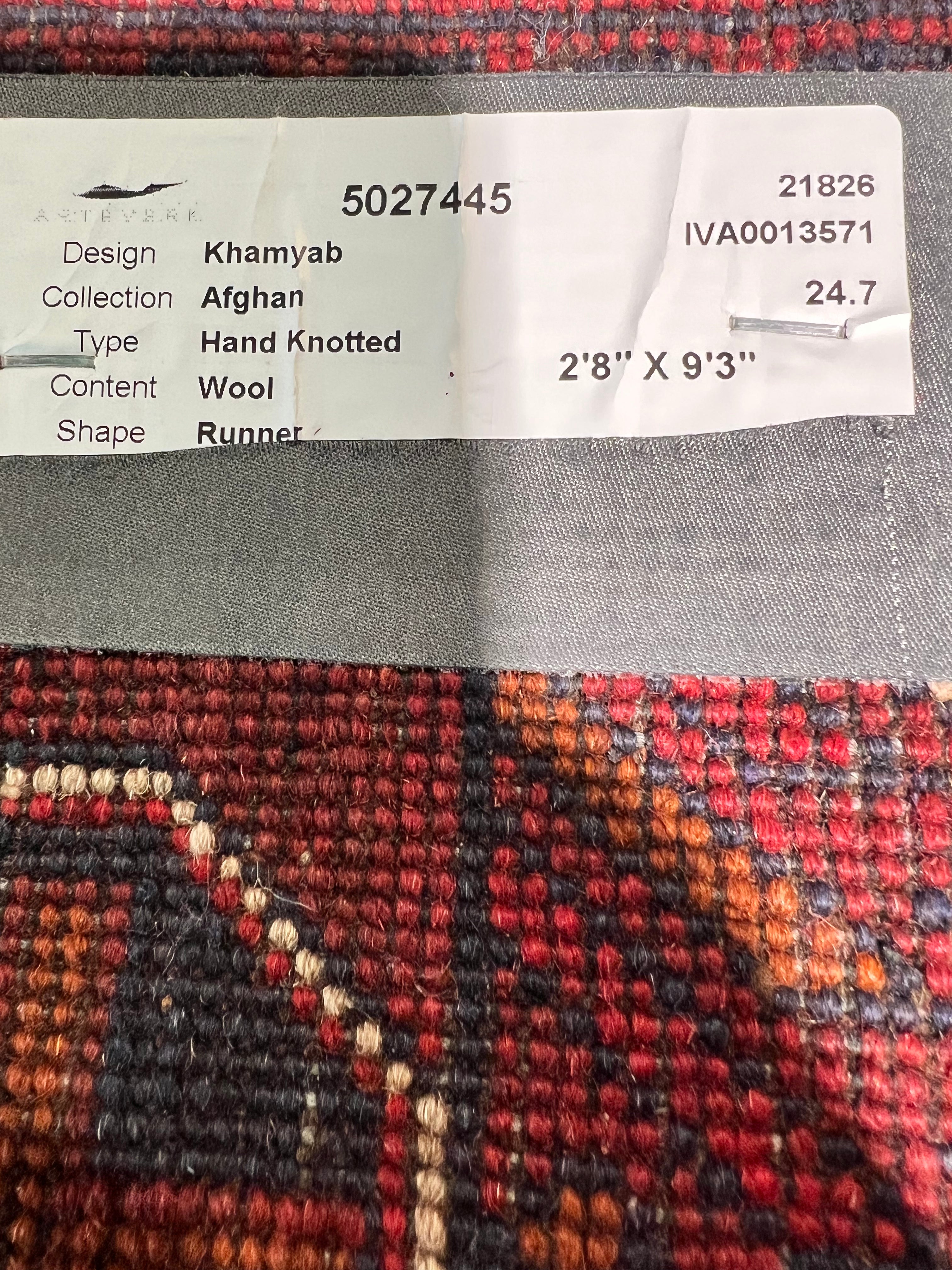 Elektra Avalon 2.8x9.3 COLOR Afghani Khamyab Runner