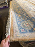Rosetta 8x10.3 Ivory and Light Blue Oushak Rug CLEARANCE