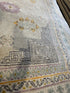 Donna Mills 9.3x12 Hand-Knotted Tan & Gold Oushak