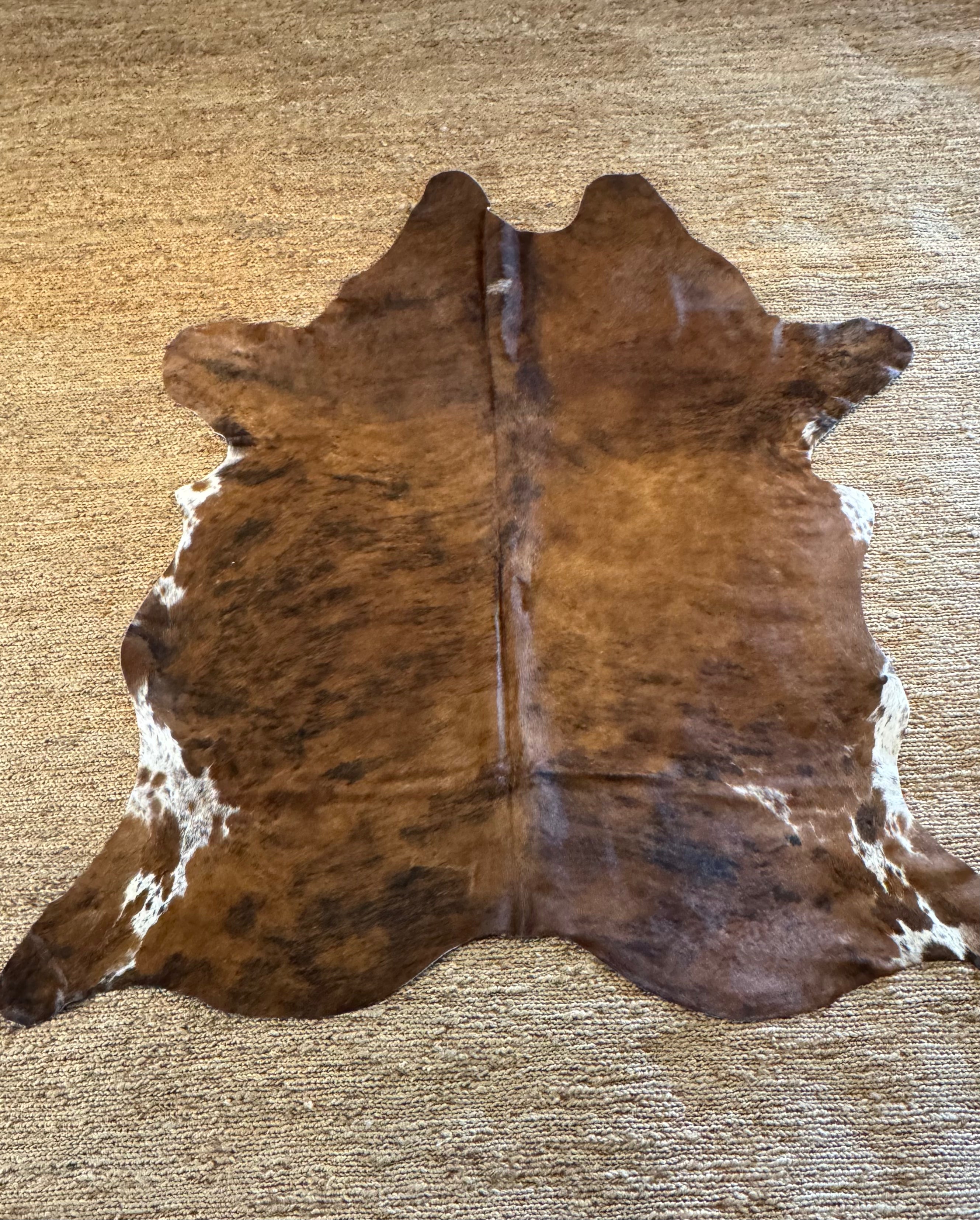 Exotic Dark 6.1x6.2 Small Cowhide Rug