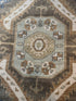 Giorgio Sant’Angelo 9x12 Brown and Grey Hand-Knotted Oushak Rug