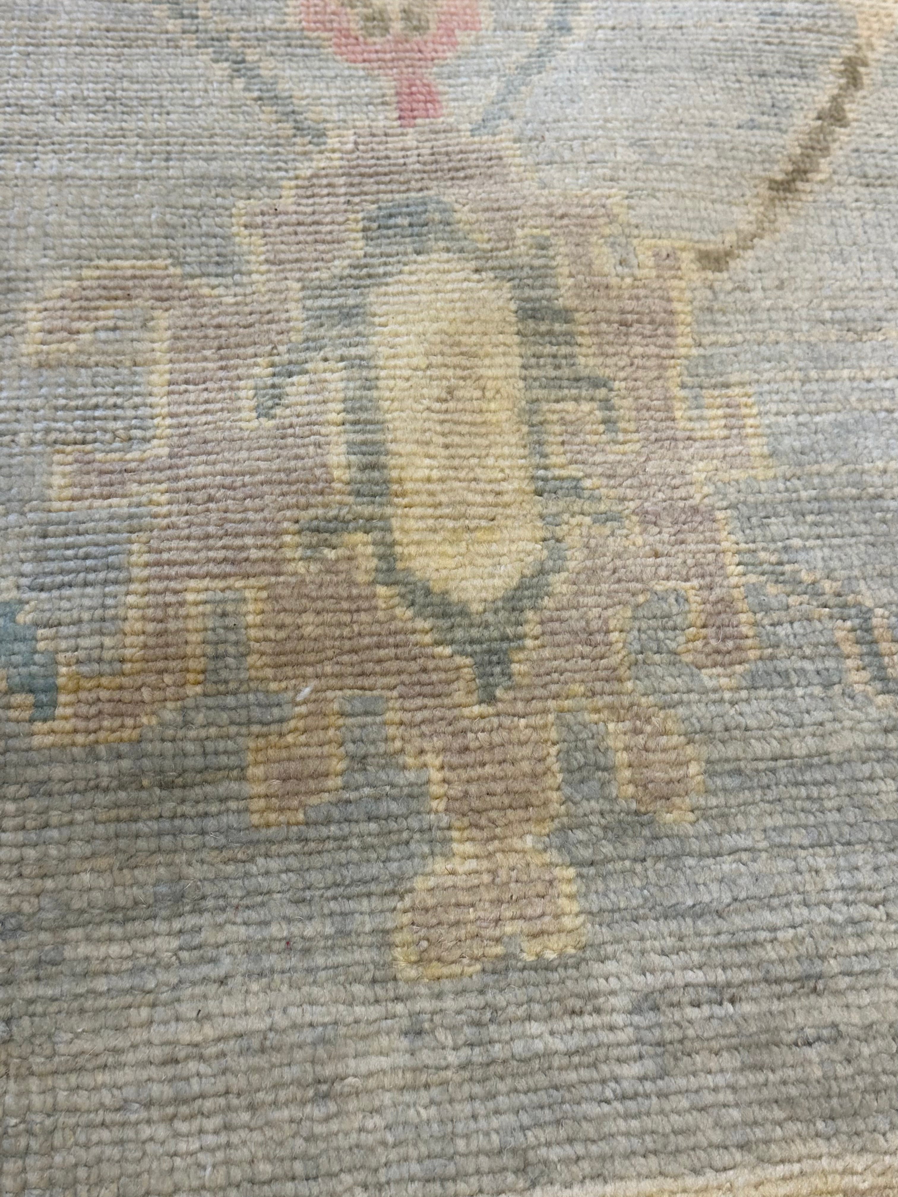 Amy Farrington 8x10 Grey Hand-Knotted Oushak Rug