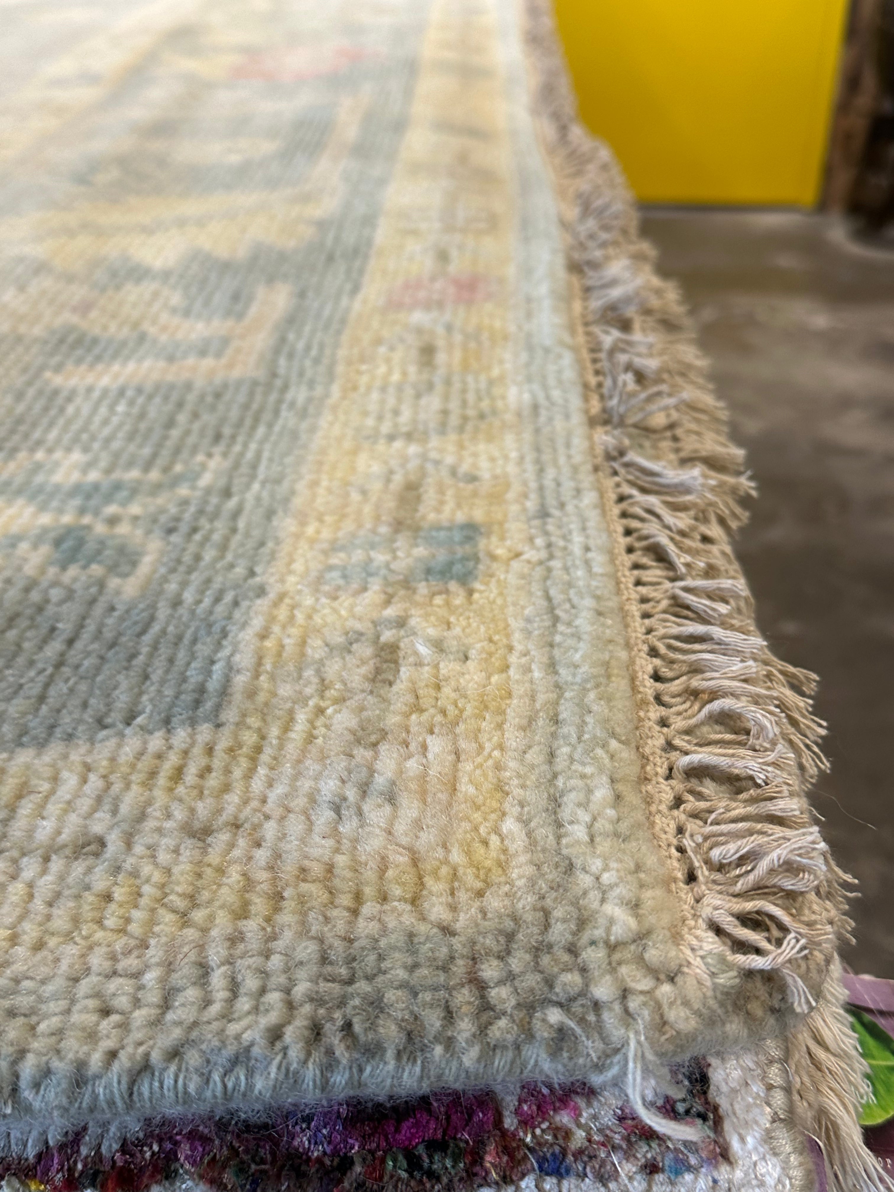 Amy Farrington 8x10 Grey Hand-Knotted Oushak Rug