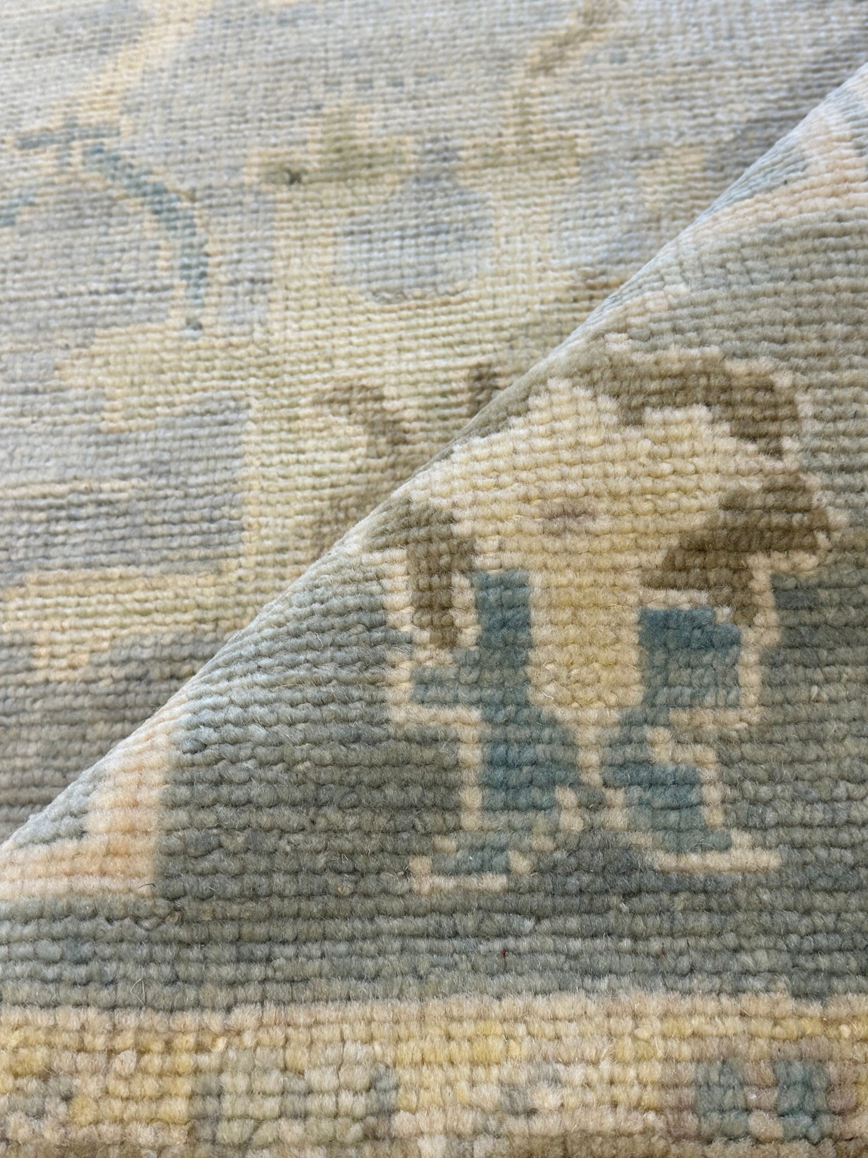 Amy Farrington 8x10 Grey Hand-Knotted Oushak Rug