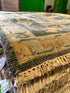 Christine Vroom 8.3x10.3 Dark Blue and Grey Hand-Knotted Oushak Rug
