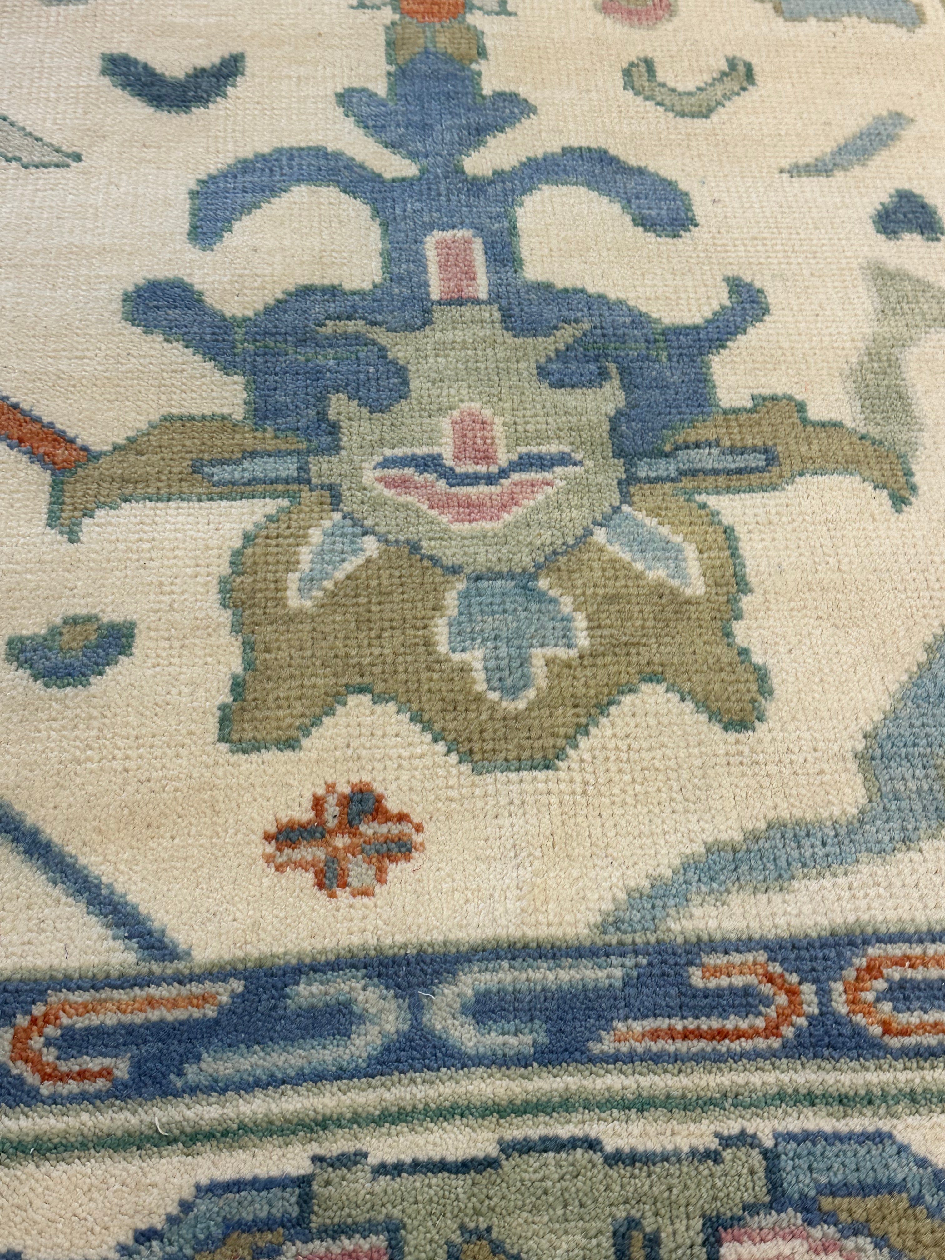 Aaliyah Butler 8x10 Multi Color Hand-Knotted Oushak Rug