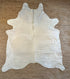 White 6.6x7.7 Large Cowhide Rug