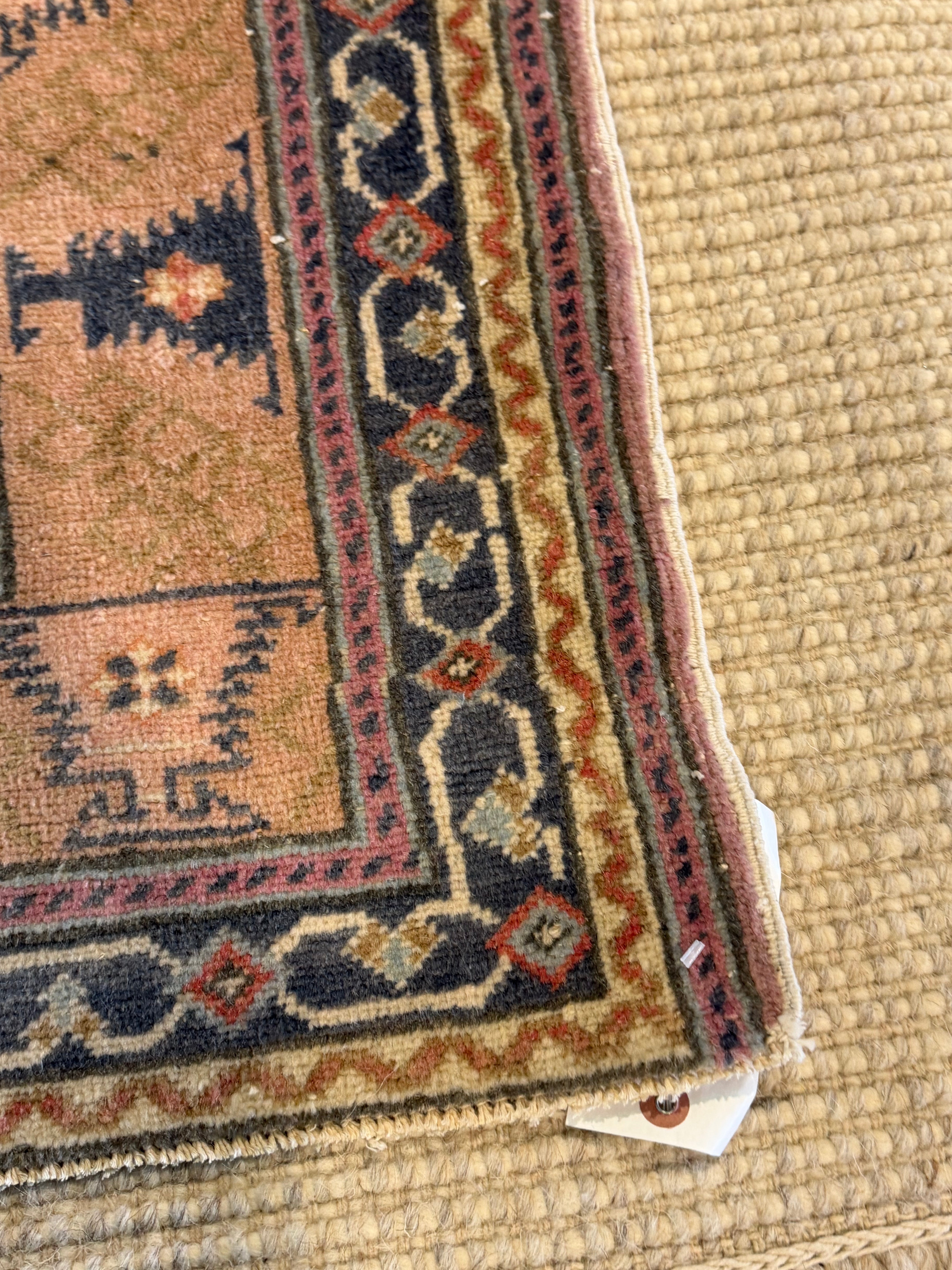 Jenna Griffin 6.6x9.1 Red Hand-Knotted Vintage Turkish Oushak