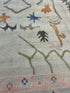 Kathryn Bach 8x10 Multi Color Hand-Knotted Oushak Rug