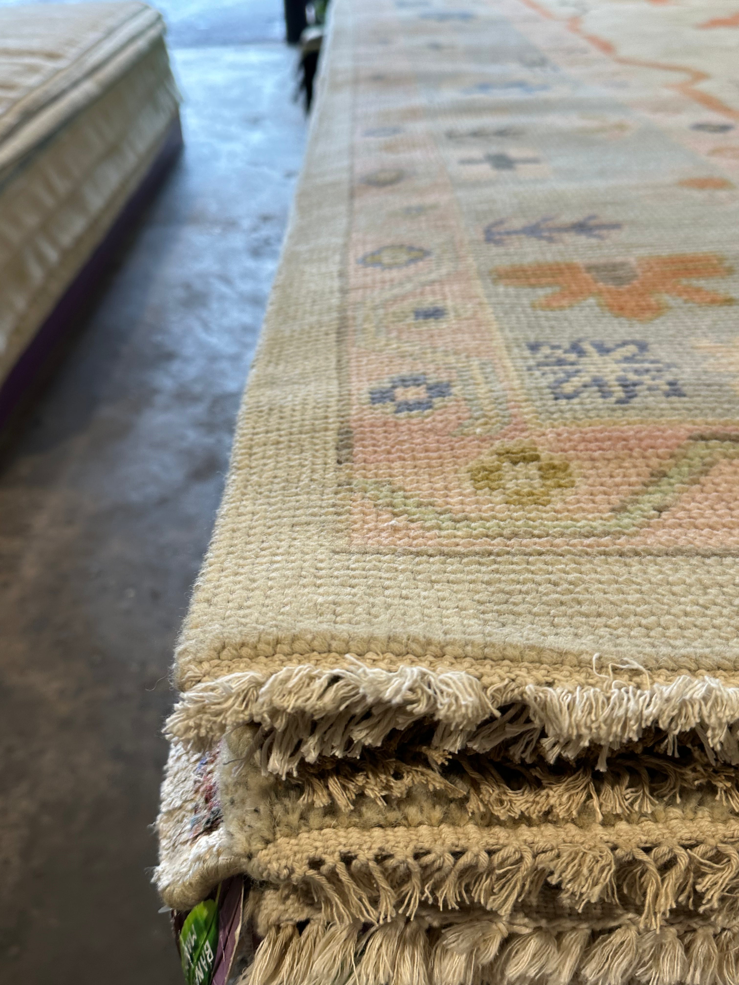 Kathryn Bach 8x10 Multi Color Hand-Knotted Oushak Rug