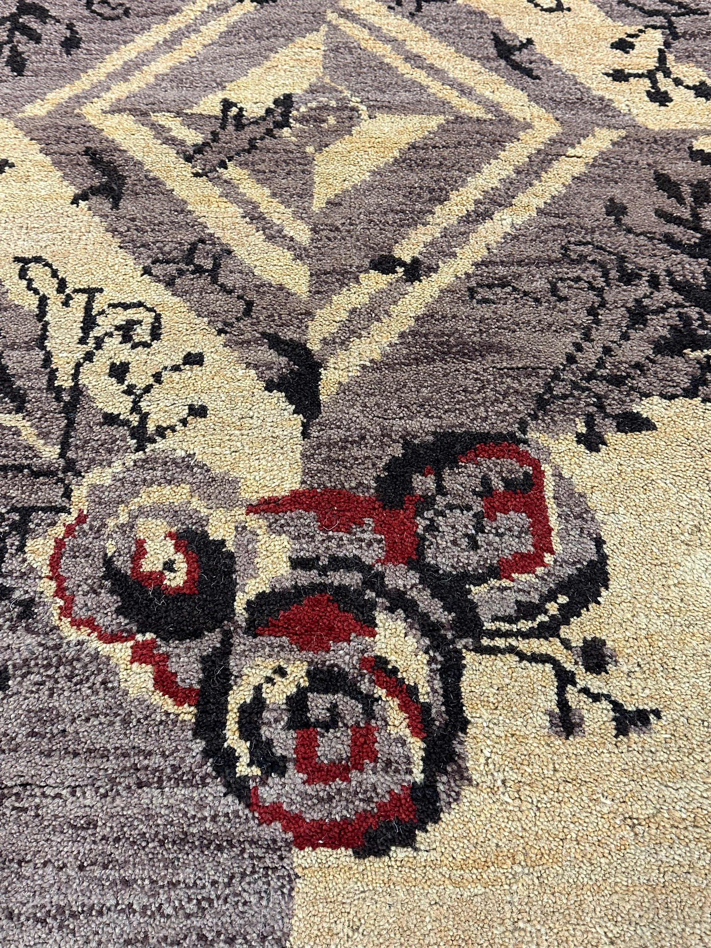 Amy Sherman-Palladino 6x9 Grey Hand-Knotted Oushak Rug