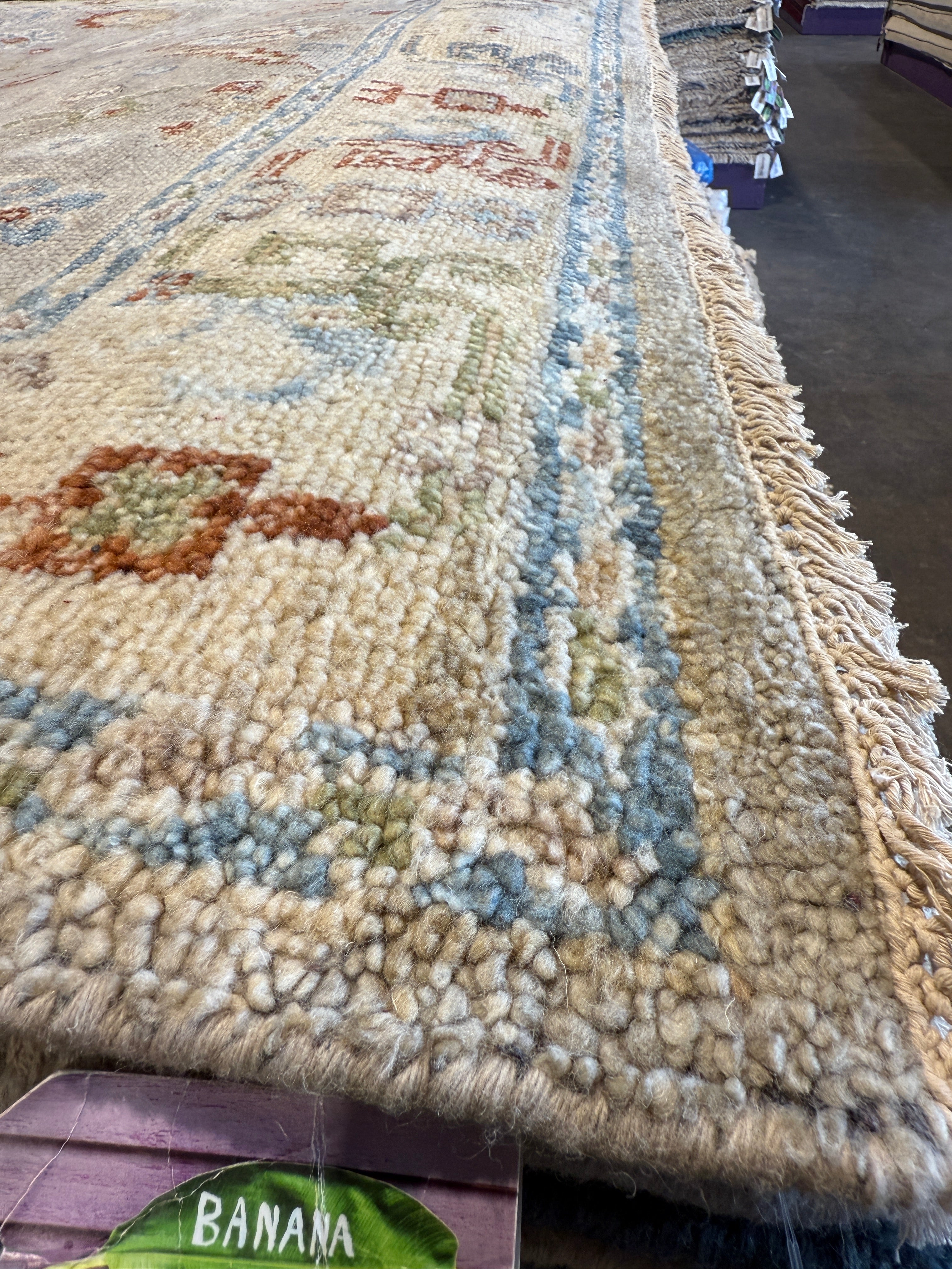 Syrie Maugham 8x10 Grey Hand-Knotted Oushak Rug