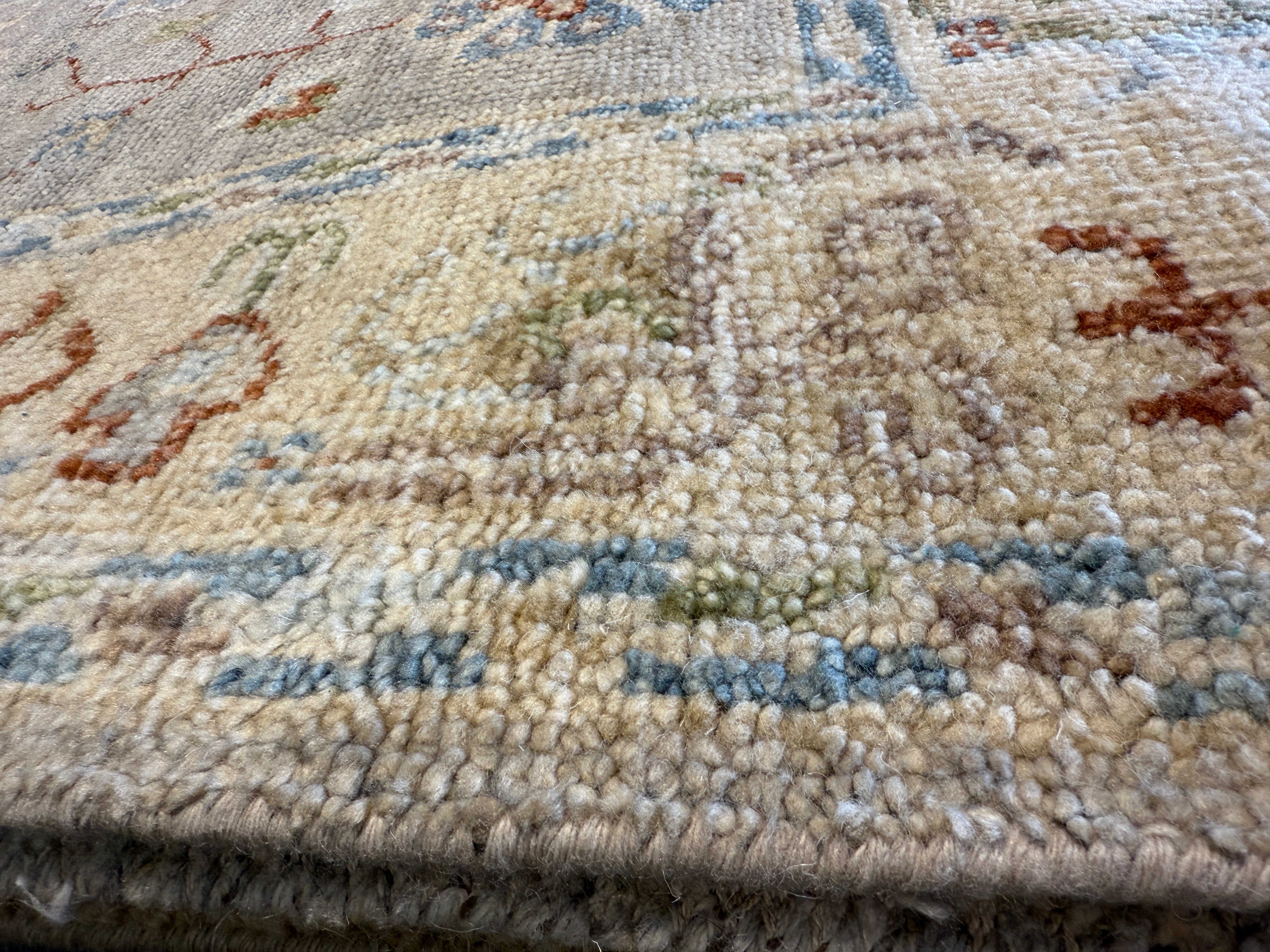Syrie Maugham 8x10 Grey Hand-Knotted Oushak Rug
