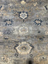 Kahi Lee 8x10 Tan and Grey Hand-Knotted Oushak Rug