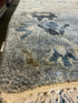 Kahi Lee 8x10 Tan and Grey Hand-Knotted Oushak Rug