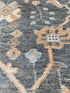 Abbie Cornish 8X10 Hand-Knotted Oushak Rug Grey and Tan