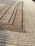 Mia Jane 4.9x4.9 Beige and Brown Hand-Knotted Vintage Turkish Oushak