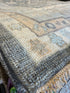 Abbie Cornish 8X10 Hand-Knotted Oushak Rug Grey and Tan