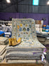 Caroline Aaron 3.3x5 Light Blue Hand-Knotted Oushak Rug