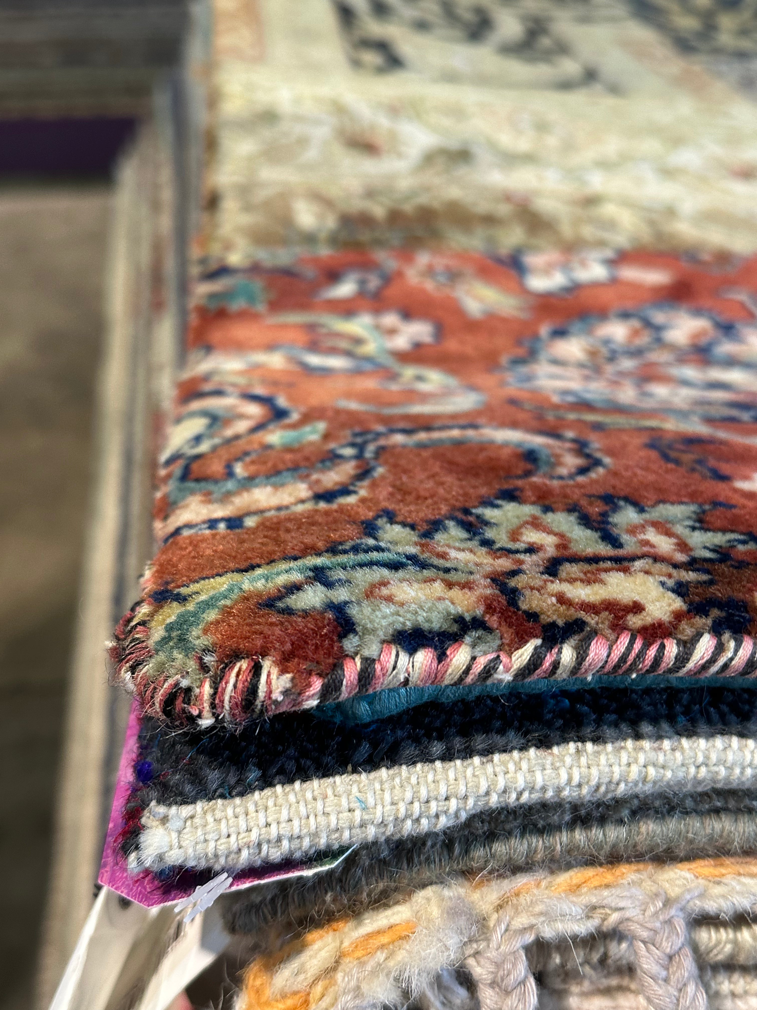 Miranda Bark 5x7.9 Brown Hand-Knotted Oushak Rug